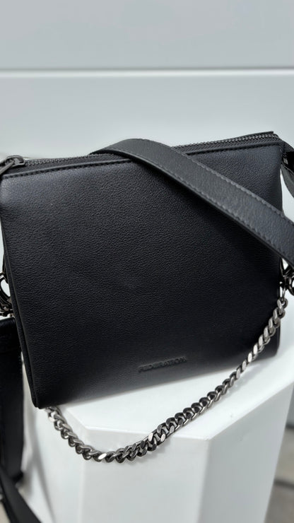 PRE-LOVED // FEDERATION Compartments Bag BLACK