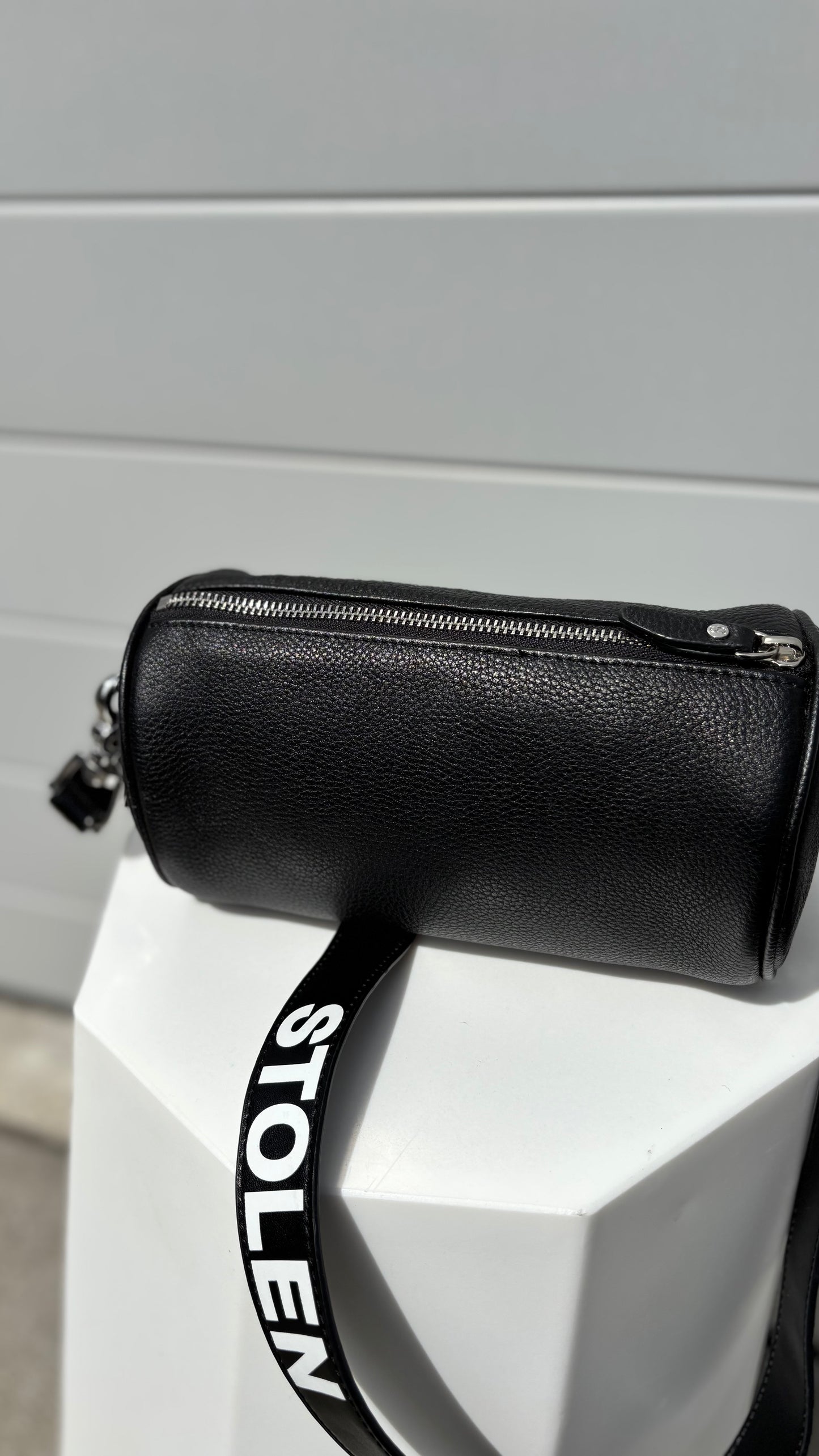PRE-LOVED // STOLEN Barrel Bag BLACK
