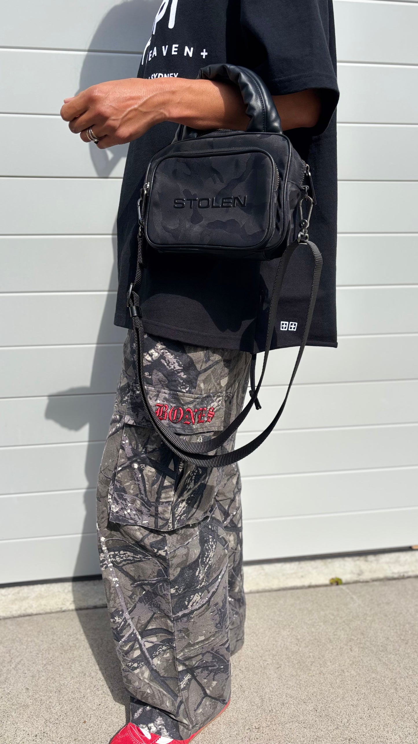 PRE-LOVED // STOLEN Task Force Bag BLACK CAMO