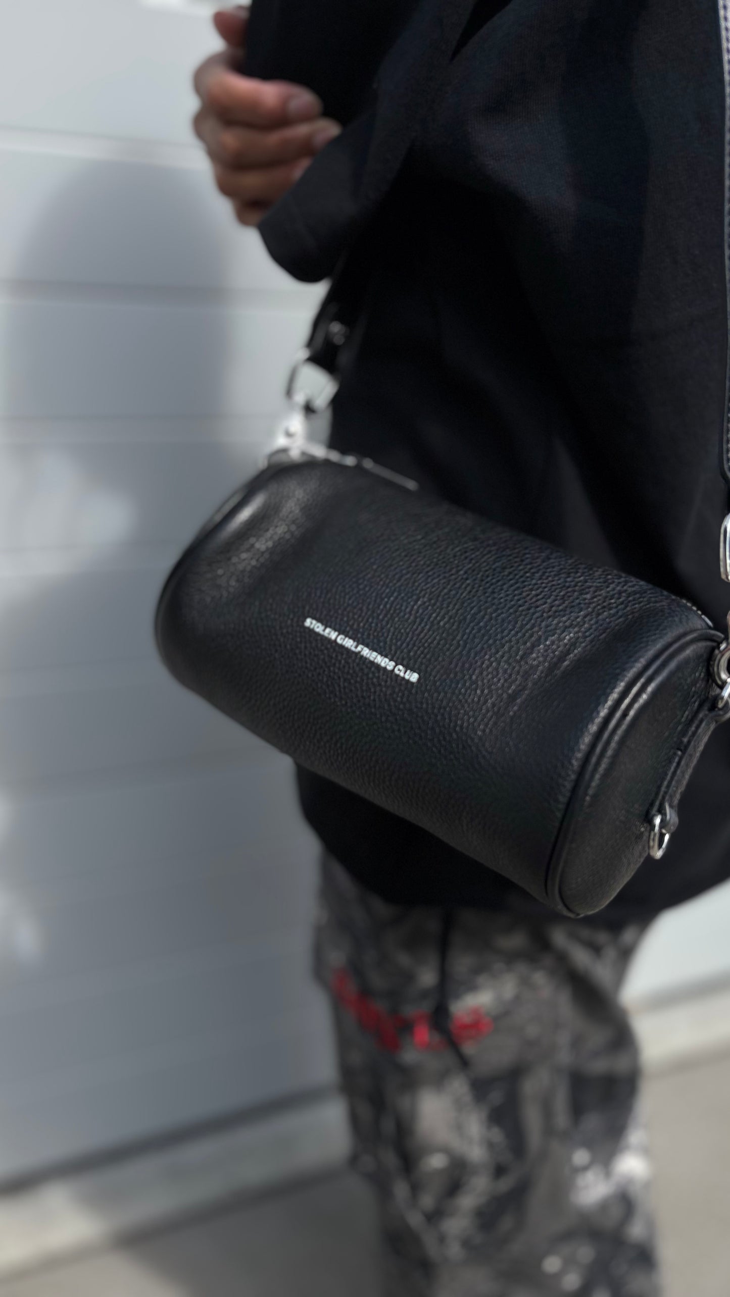 PRE-LOVED // STOLEN Barrel Bag BLACK