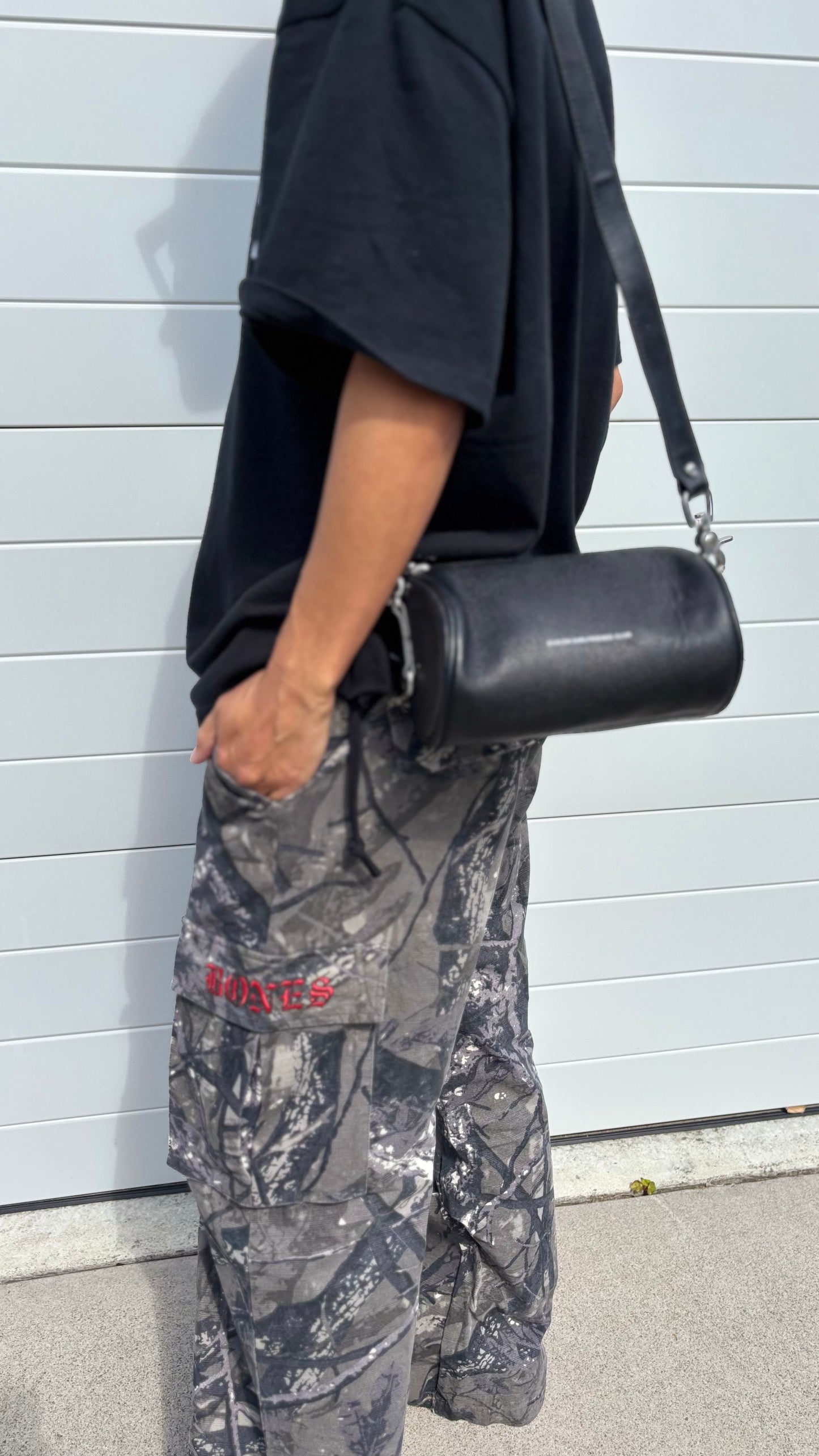 PRE-LOVED // STOLEN Barrel Bag BLACK