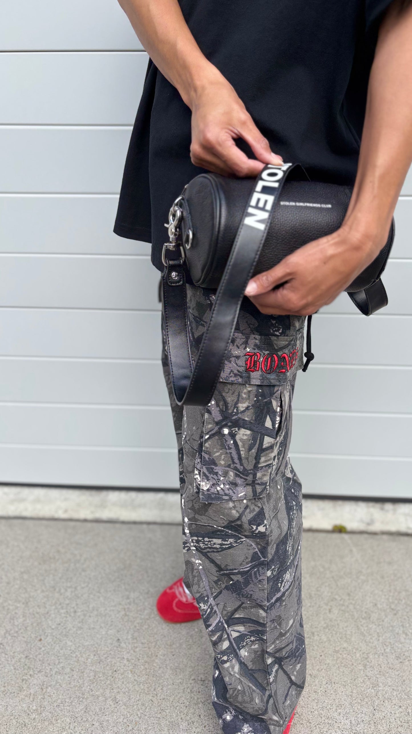 PRE-LOVED // STOLEN Barrel Bag BLACK