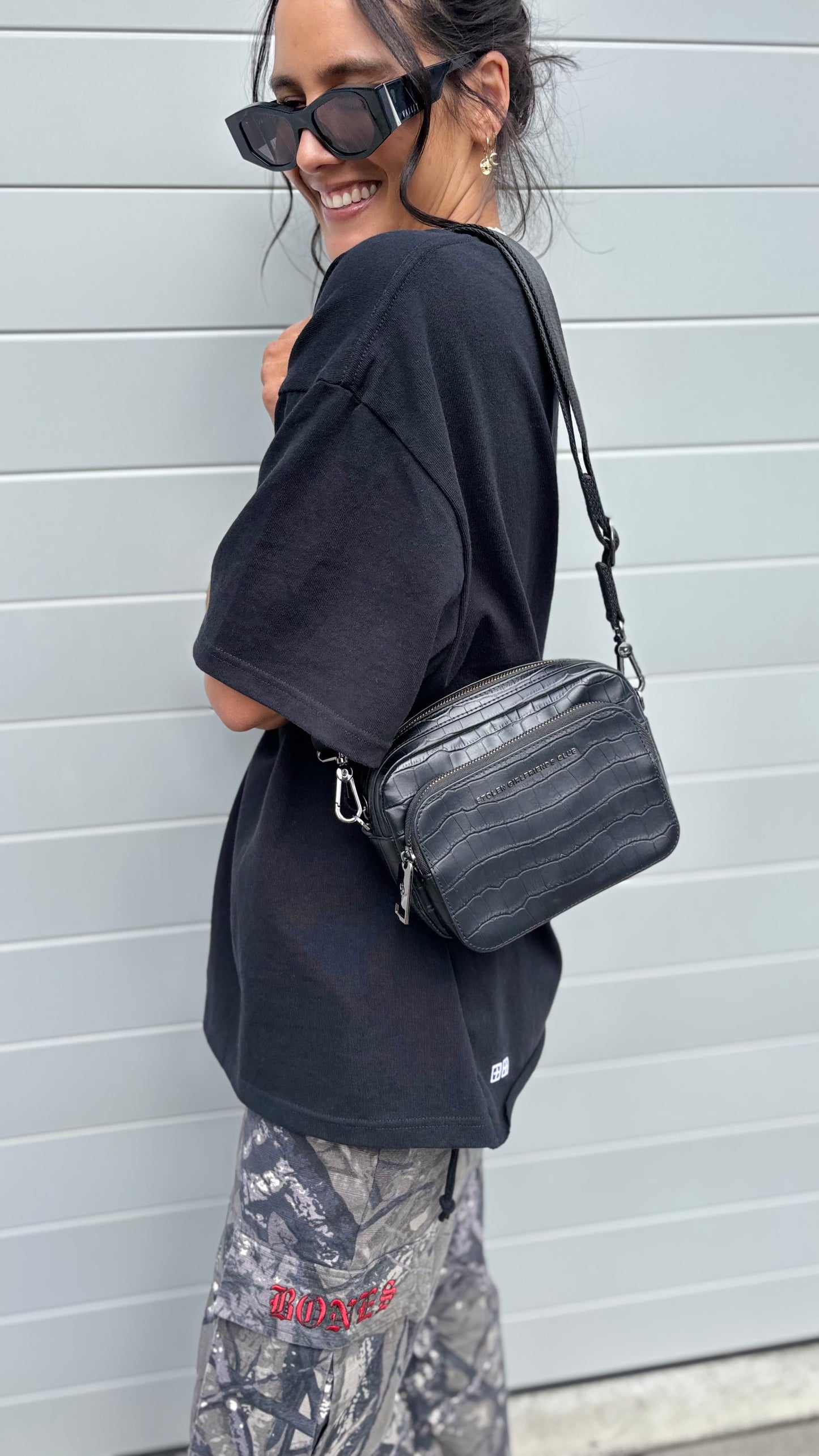 PRE-LOVED // STOLEN Task Force Bag BLACK CROC