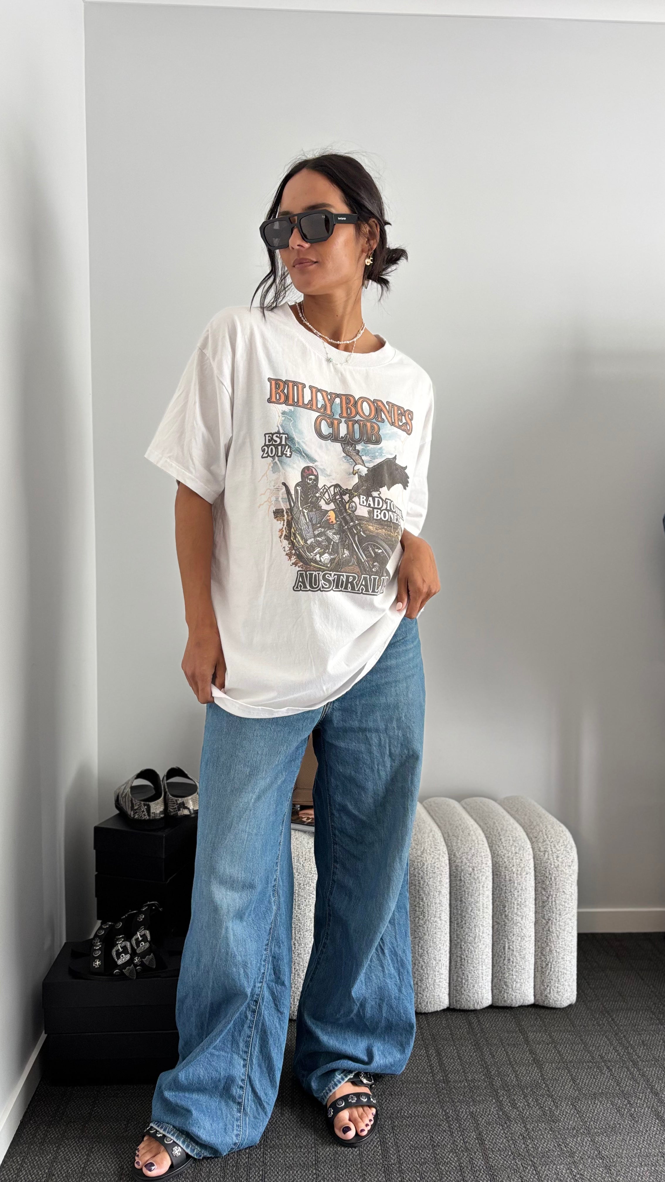 PRE-LOVED // BILLY BONES CLUB Bad to the Bones Tee