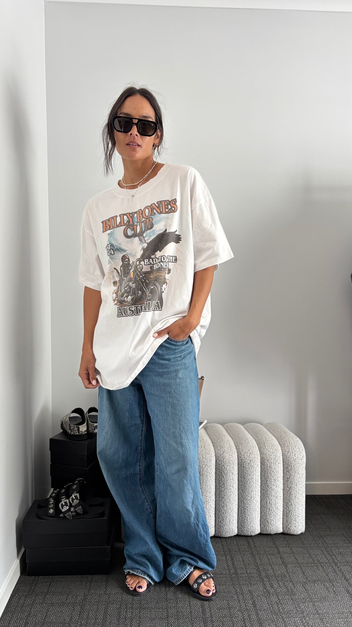 PRE-LOVED // BILLY BONES CLUB Bad to the Bones Tee
