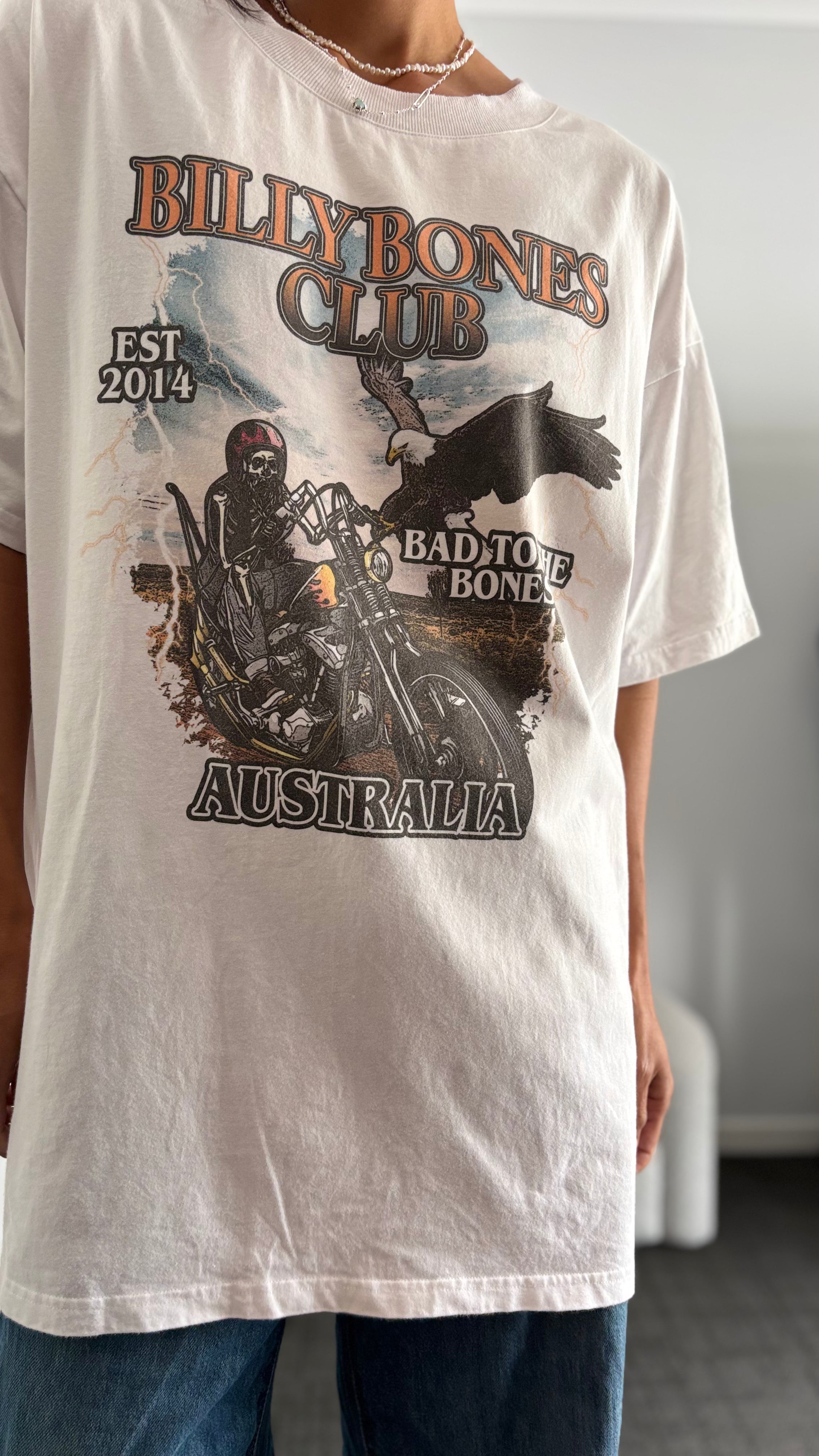 PRE-LOVED // BILLY BONES CLUB Bad to the Bones Tee