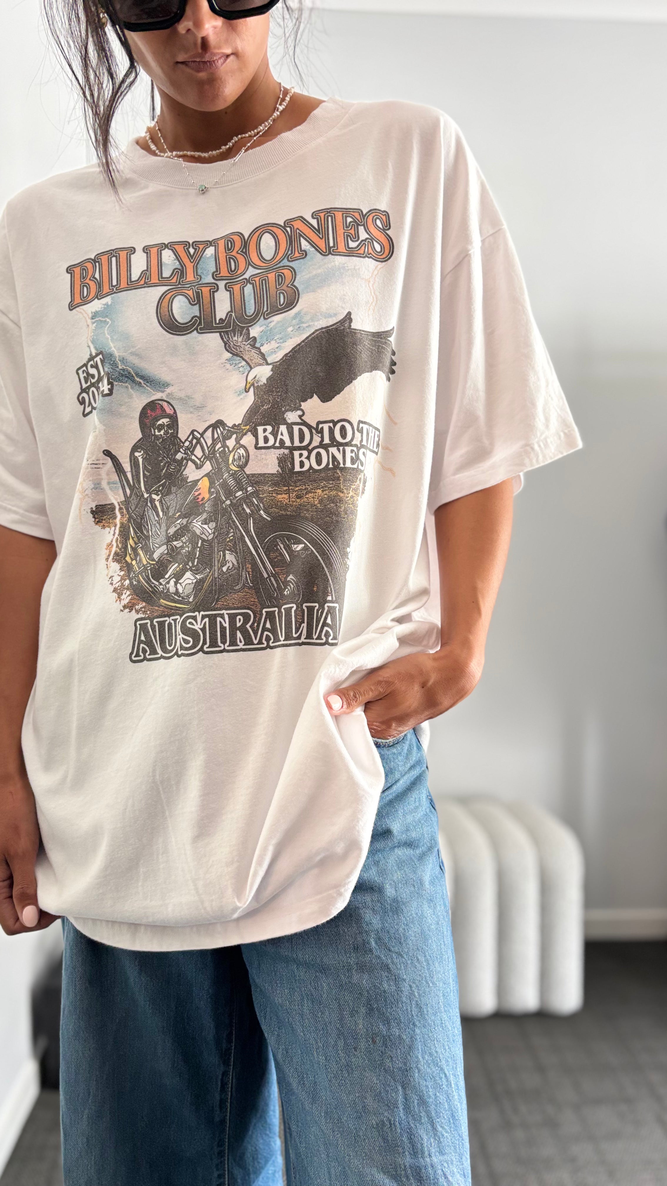 PRE-LOVED // BILLY BONES CLUB Bad to the Bones Tee