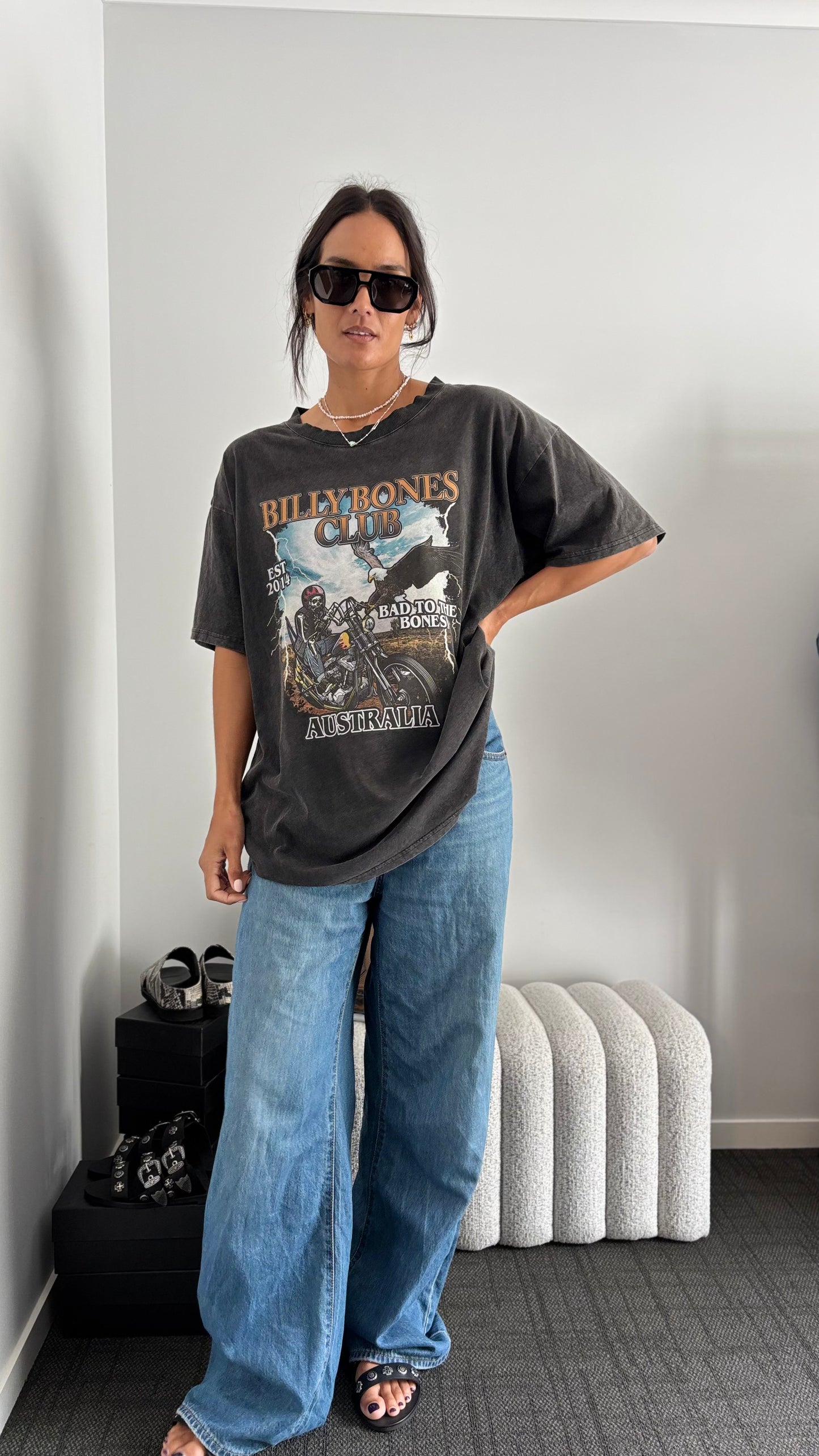 PRE-LOVED // BILLY BONES CLUB Bad to the Bones Tee VINTAGE