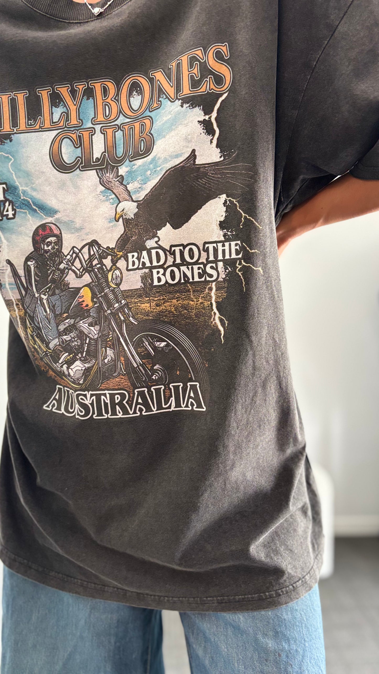 PRE-LOVED // BILLY BONES CLUB Bad to the Bones Tee VINTAGE