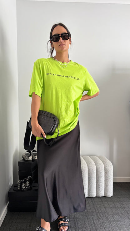 PRE-LOVED // STOLEN GIRLFRIENDS CLUB Neon Lime Tee