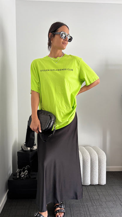 PRE-LOVED // STOLEN GIRLFRIENDS CLUB Neon Lime Tee