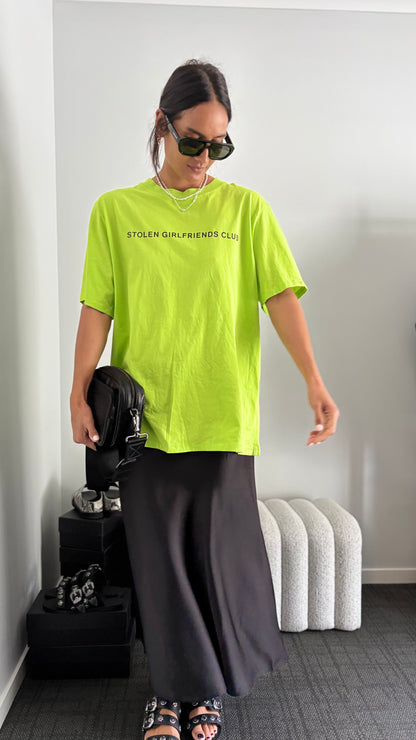 PRE-LOVED // STOLEN GIRLFRIENDS CLUB Neon Lime Tee