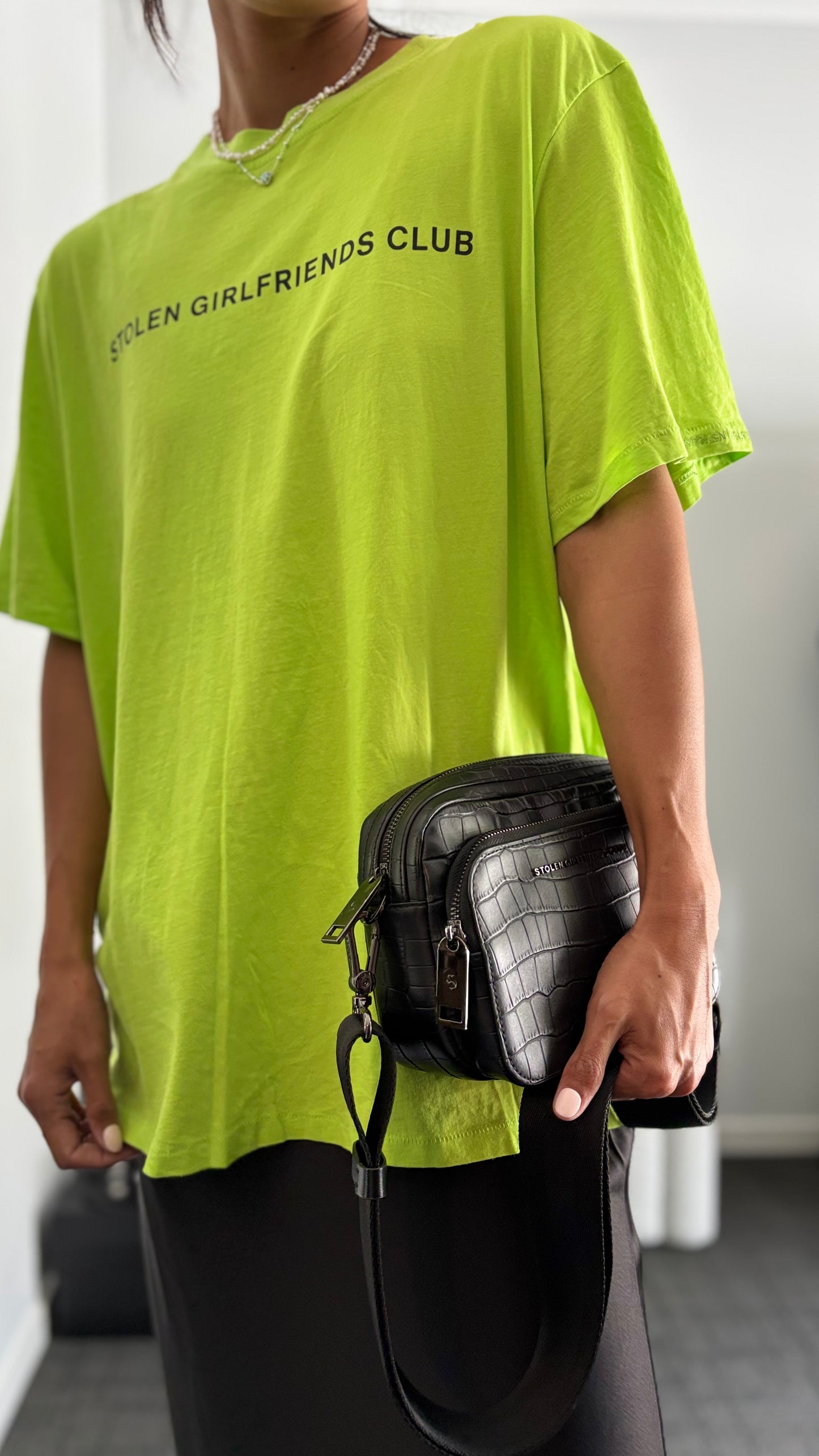 PRE-LOVED // STOLEN GIRLFRIENDS CLUB Neon Lime Tee