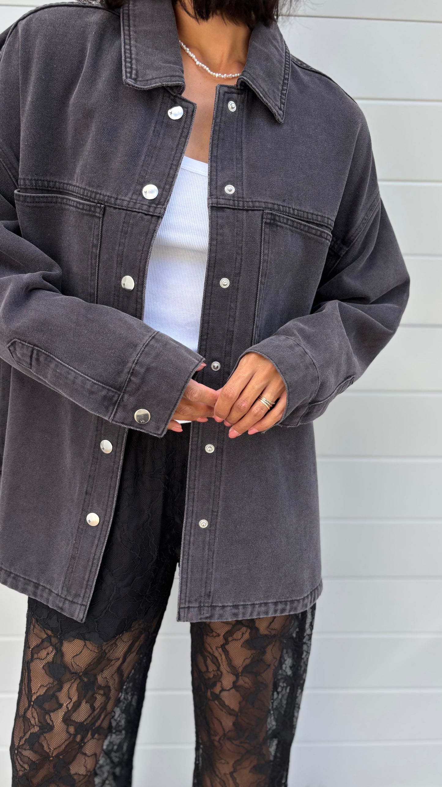 PRE-LOVED // FEDERATION Acid Wash Denim Jacket