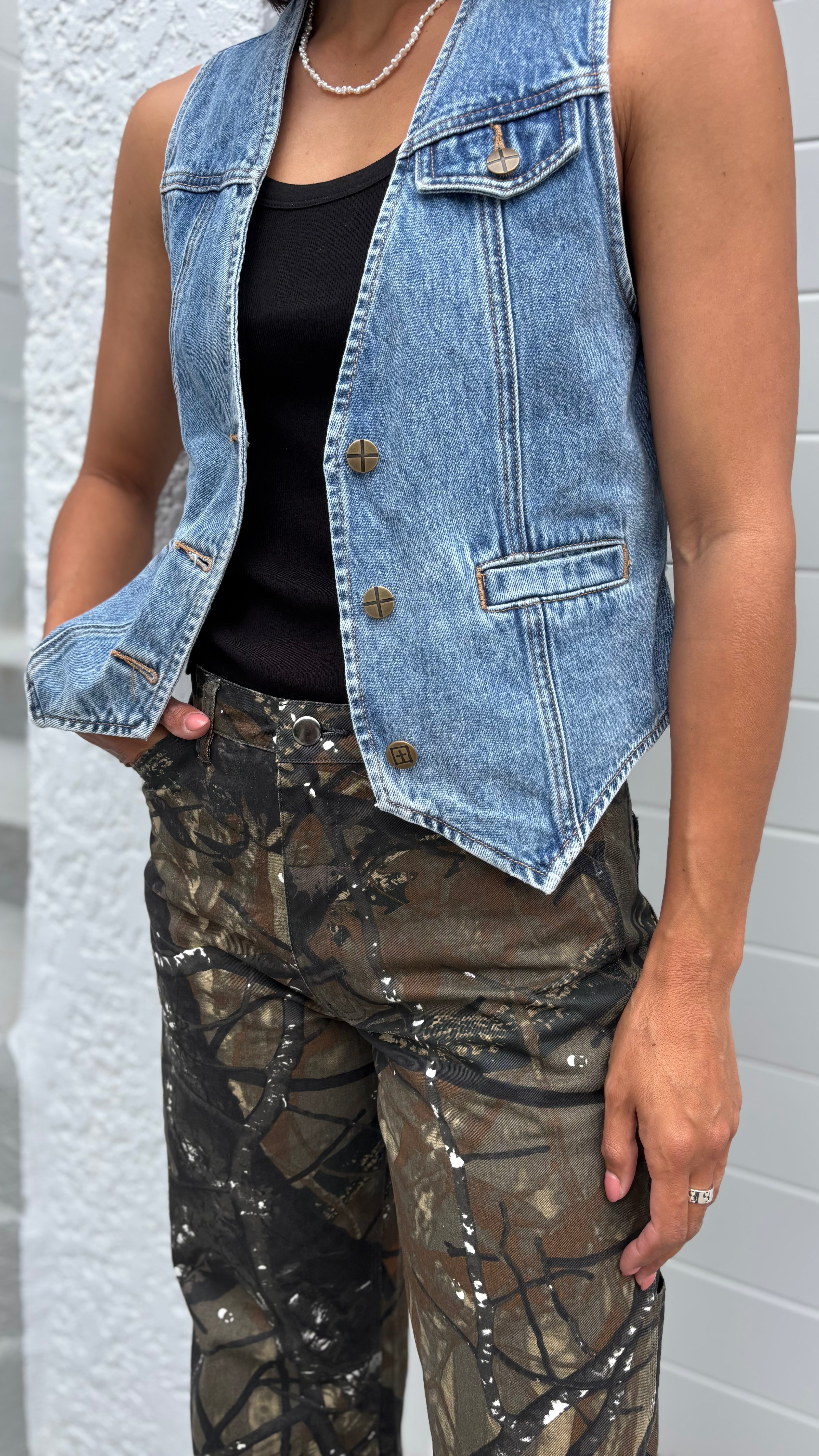 PRE-LOVED // KSUBI Denim Vest