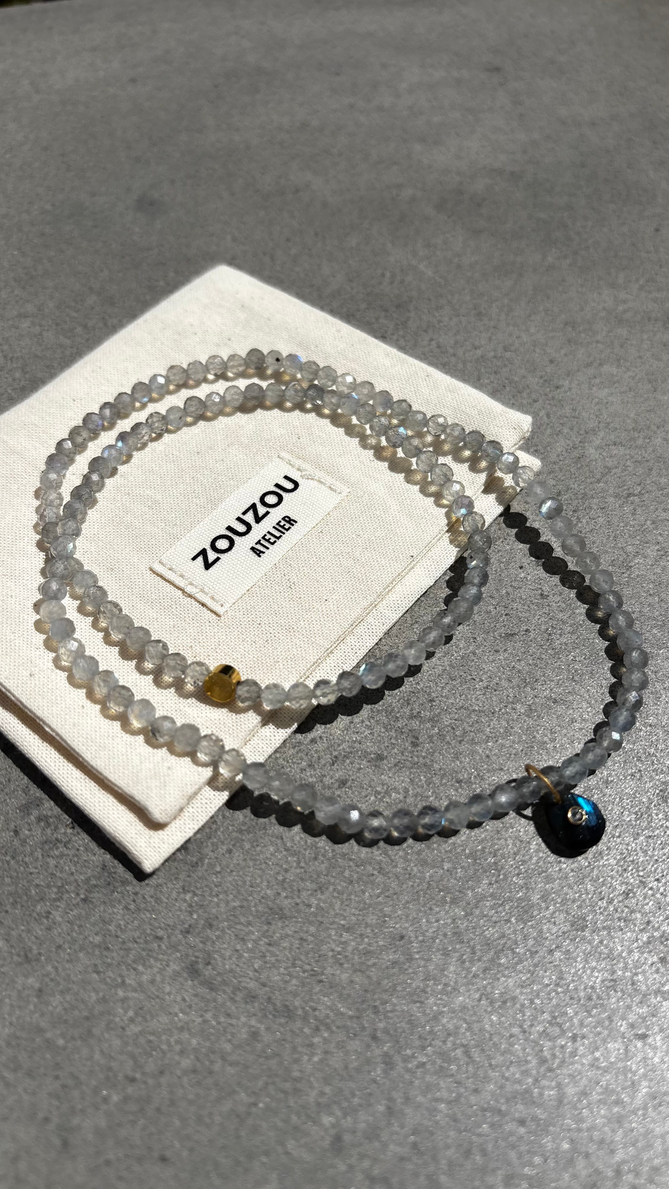 Moonstone/Labradorite Pendant Necklace
