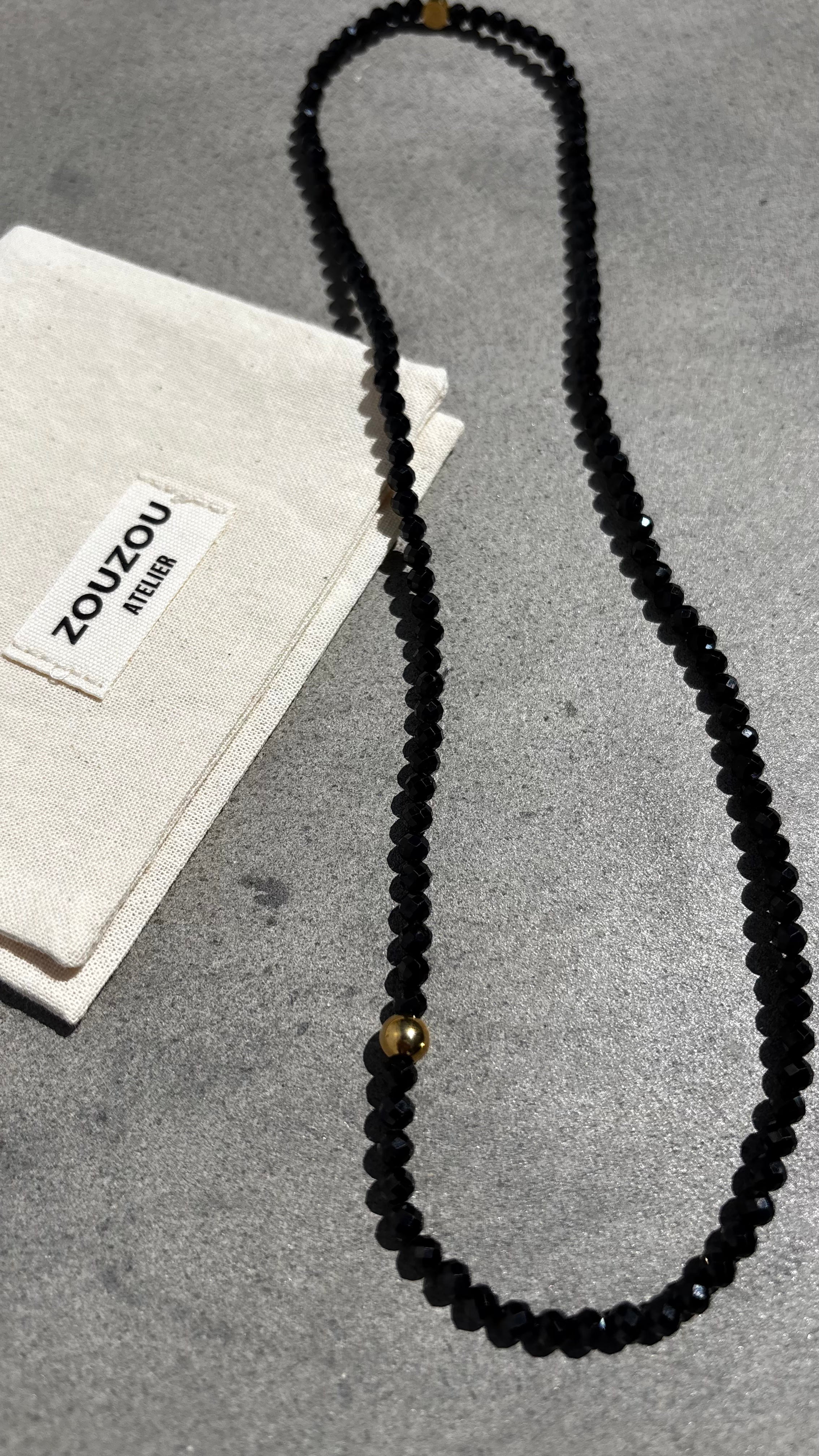 Black Spinel Necklace