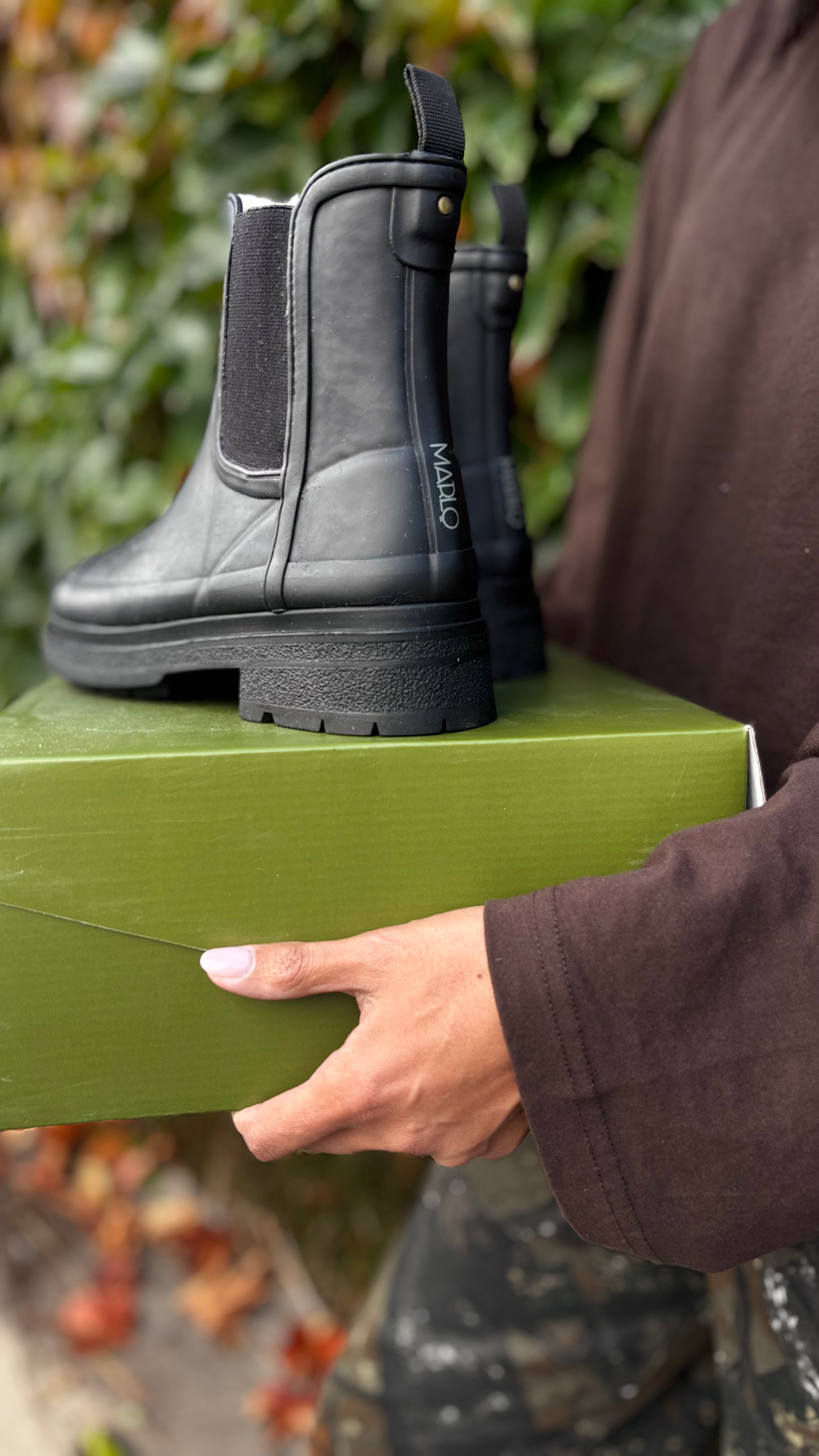 PRE-LOVED // MARLO Black Gumboots SIZE 39