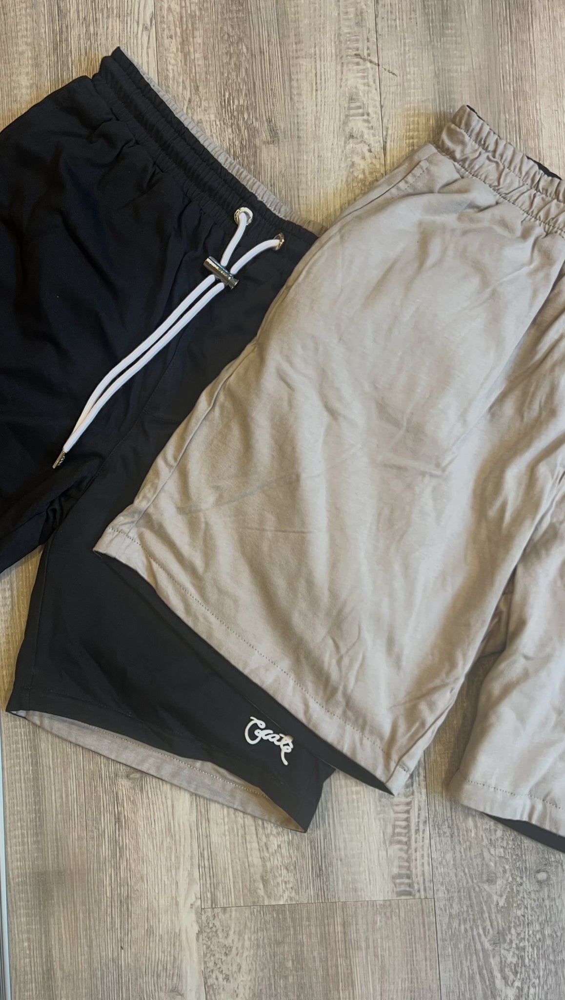 CRATE // Reversible Sweat Short BLACK/GREY