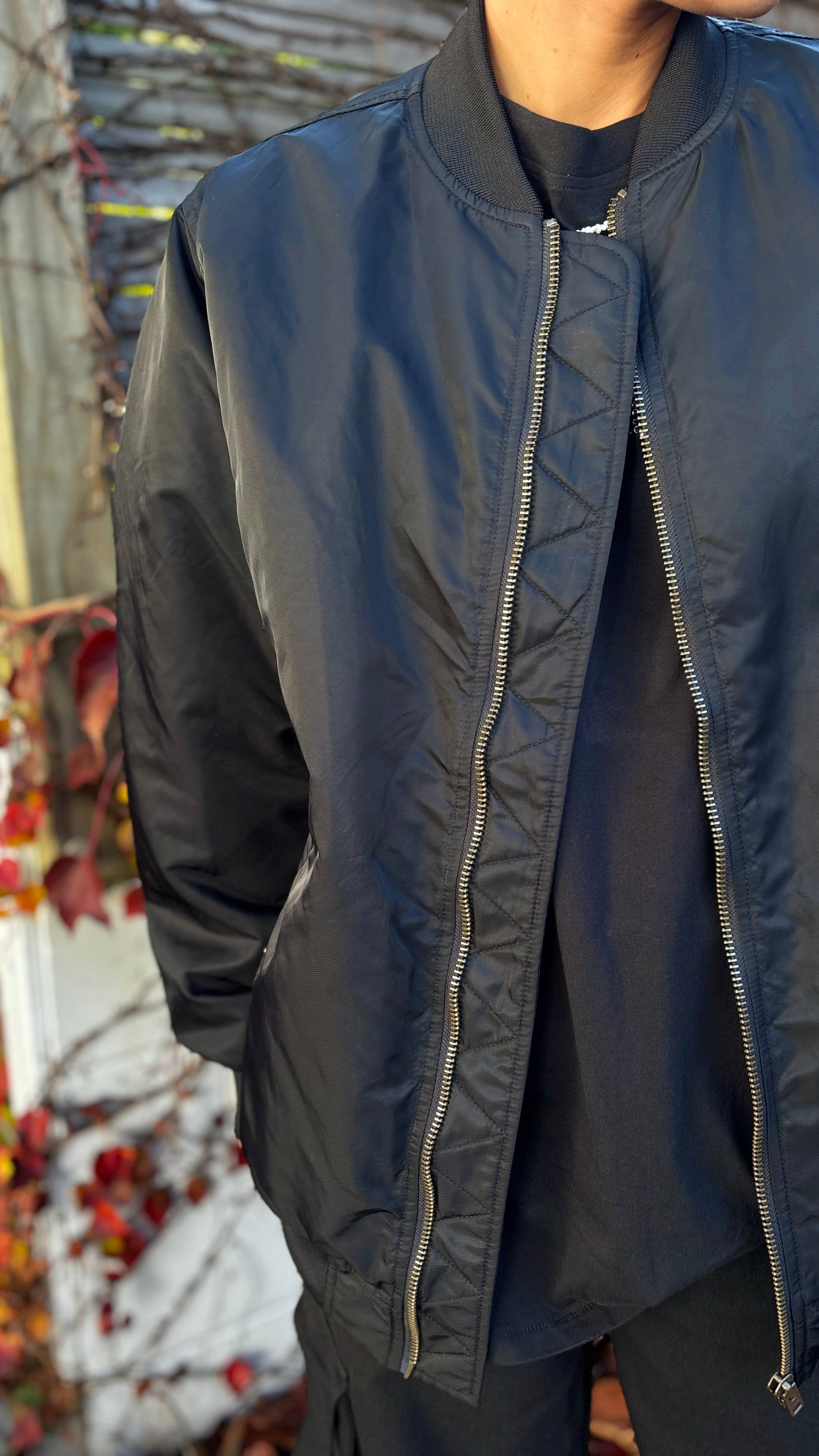 PRE-LOVED // THRILLS Bomber Jacket BLACK