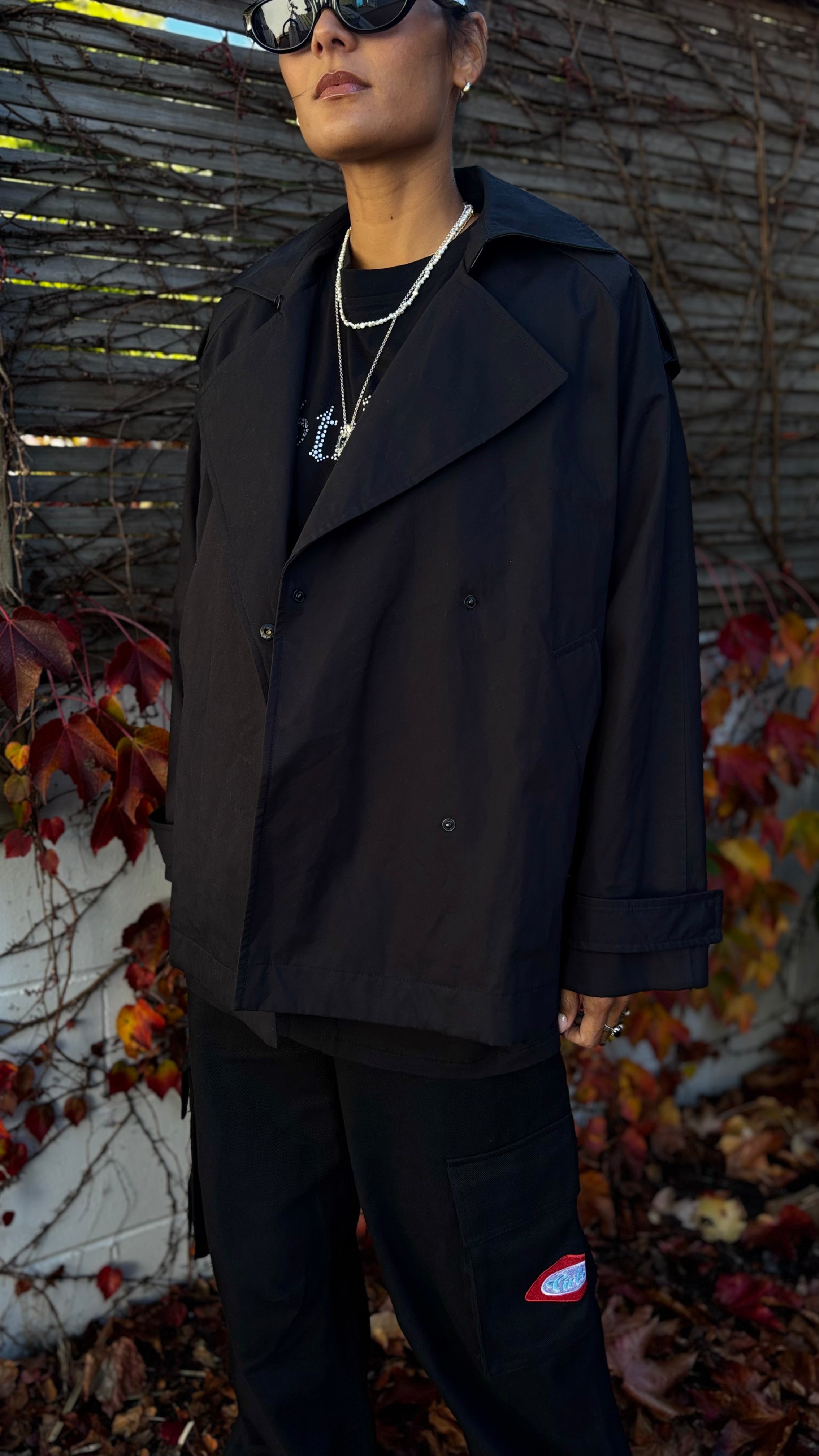 PRE-LOVED // ASSEMBLY LABEL Half Trench BLACK *NEW*