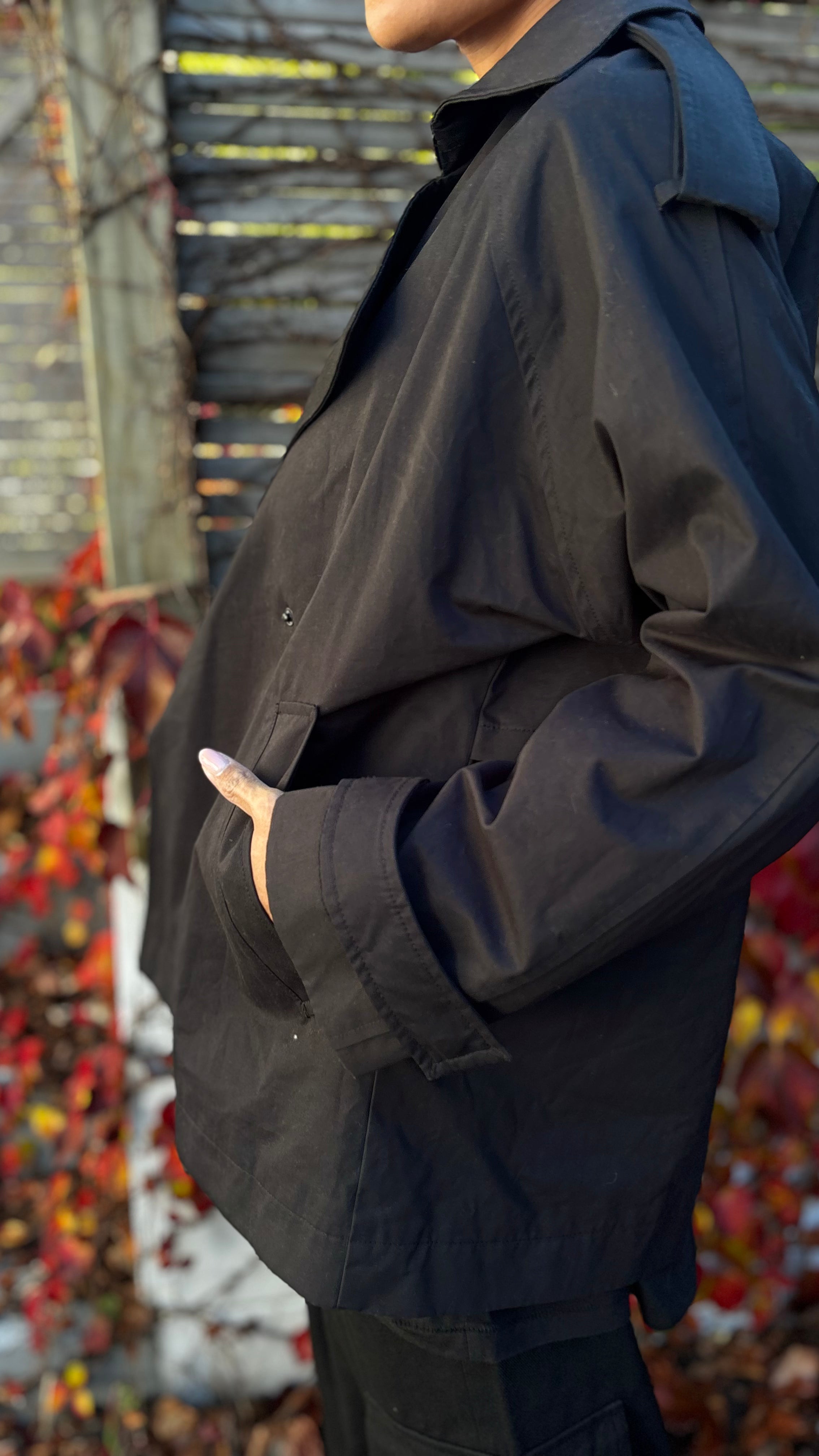 PRE-LOVED // ASSEMBLY LABEL Half Trench BLACK *NEW*