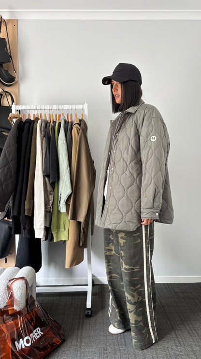 PRE-LOVED // PE NATION Quilted Jacket KHAKI