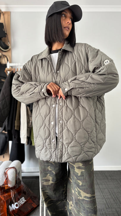 PRE-LOVED // PE NATION Quilted Jacket KHAKI