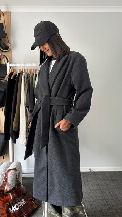 PRE-LOVED // HUFFER Tia Coat CHARCOAL