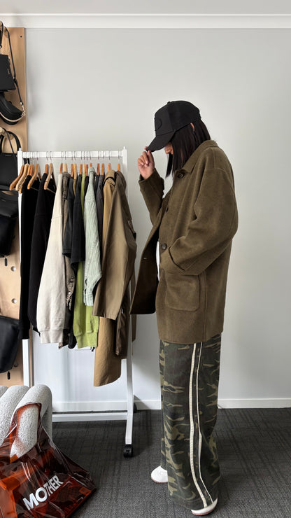 PRE-LOVED // ASSEMBLY LABEL Pierra Wool Coat SPRUCE MARLE
