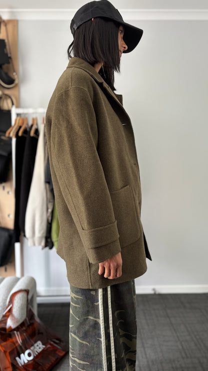PRE-LOVED // ASSEMBLY LABEL Pierra Wool Coat SPRUCE MARLE