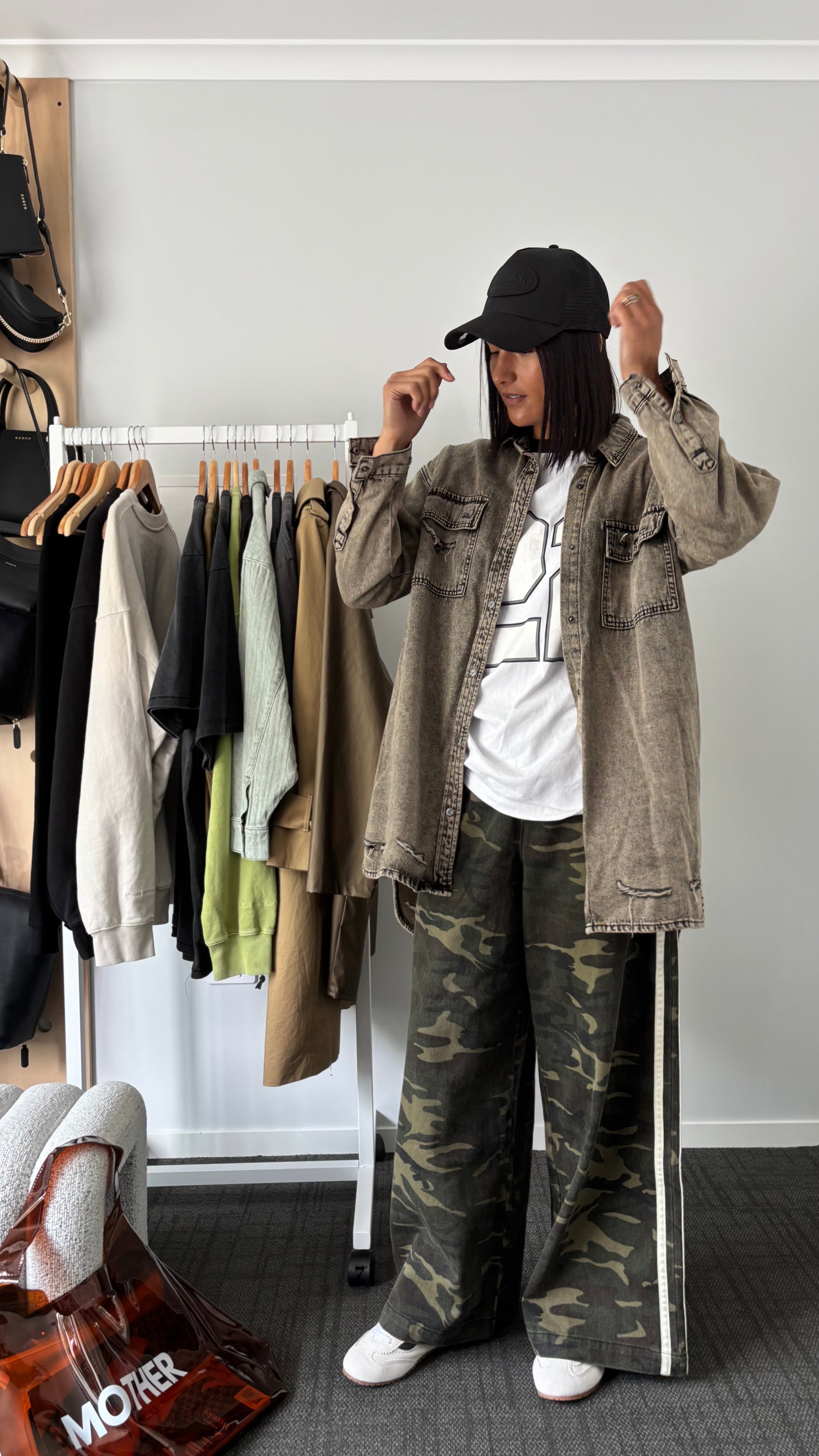 PRE-LOVED // ONE TEASPOON Denim Shirt Dress/Shirt RUST