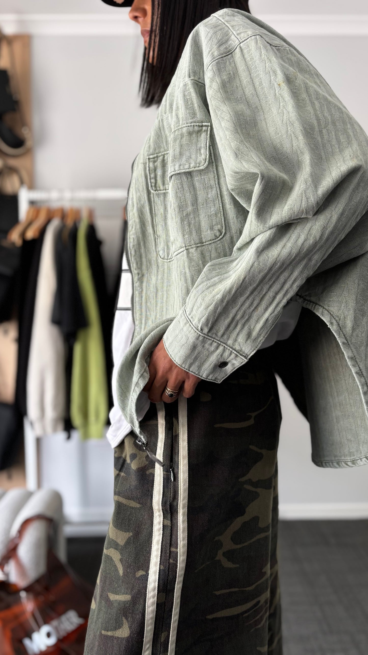 PRE-LOVED // One Teaspoon Bowery Jacket SAGE