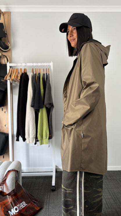 PRE-LOVED // RAINS Unisex Long Jacket BRONZE