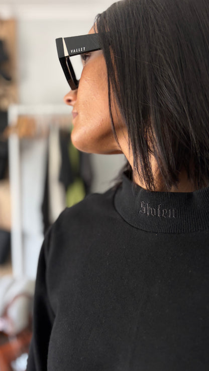 PRE-LOVED // SGC Crop Sweater BLACK