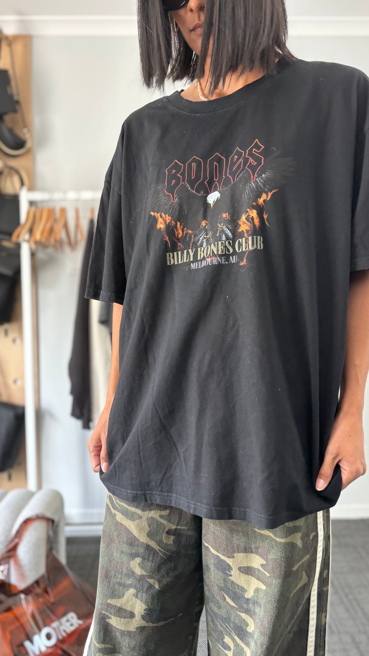 PRE-LOVED // BILLY BONES Eagle Tee BLACK
