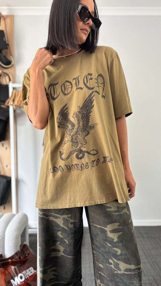 PRE-LOVED // SGC Eagle Tee DIRTY KHAKI