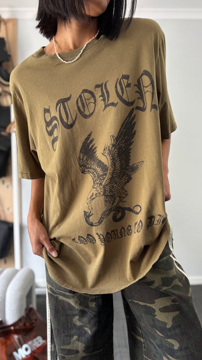 PRE-LOVED // SGC Eagle Tee DIRTY KHAKI