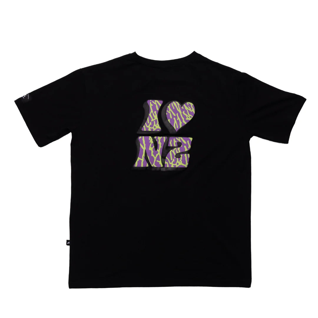 I Love NZ Box Tee BLACK