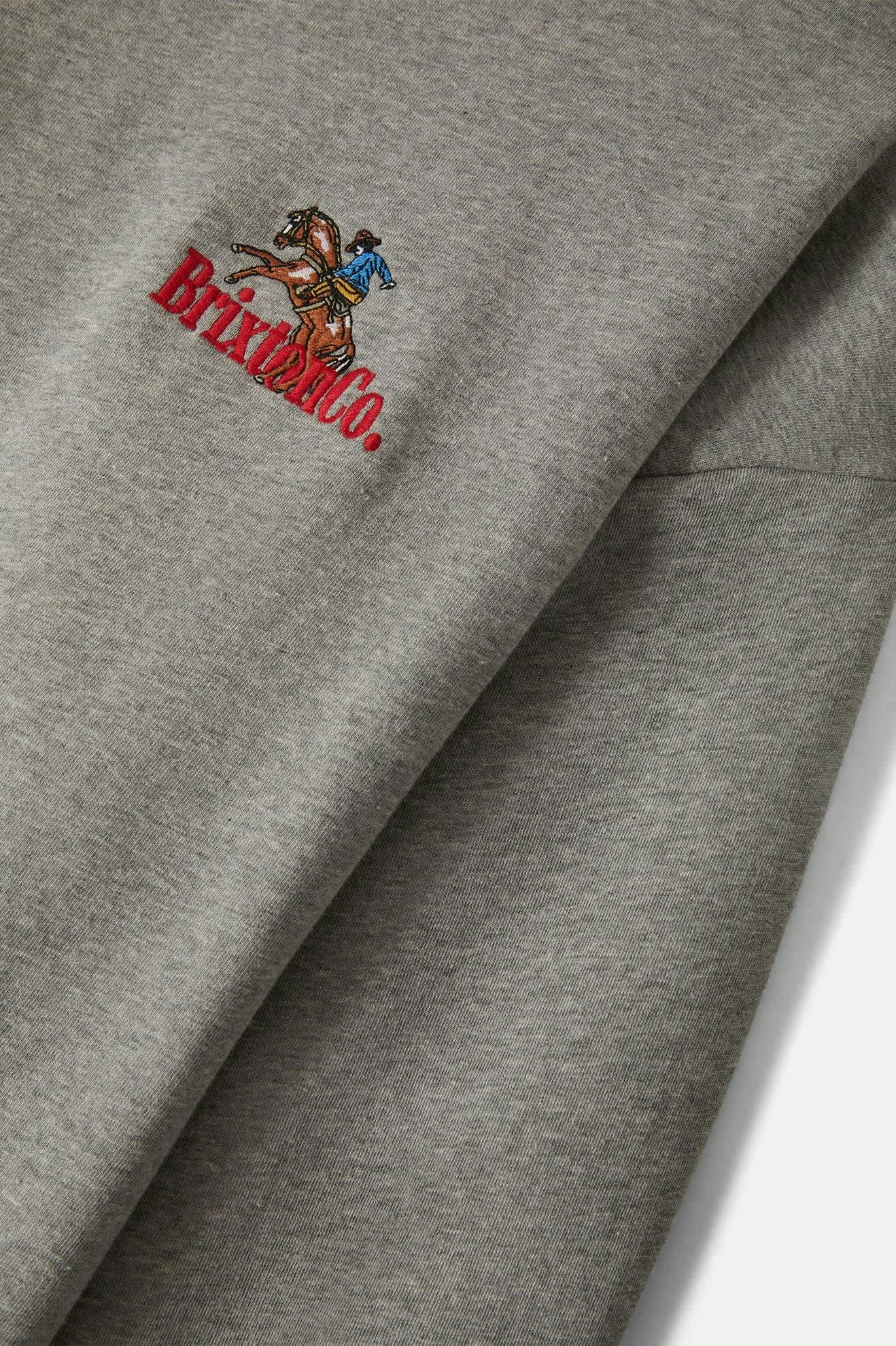 BRIXTON // Inwood OS Fleece HEATHER GREY