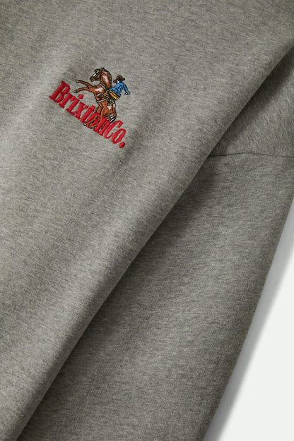 BRIXTON // Inwood OS Fleece HEATHER GREY
