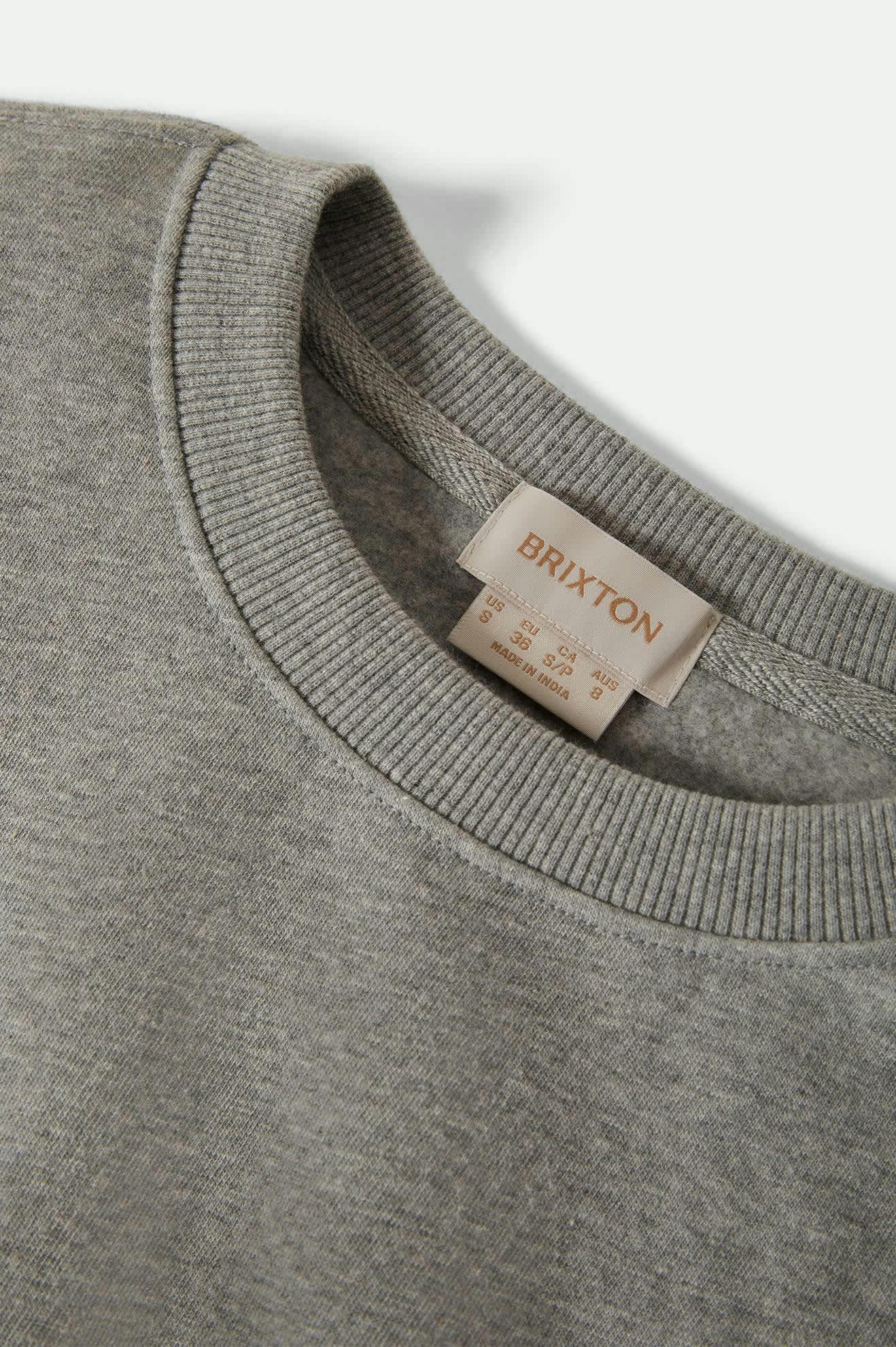 BRIXTON // Inwood OS Fleece HEATHER GREY