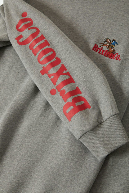 BRIXTON // Inwood OS Fleece HEATHER GREY