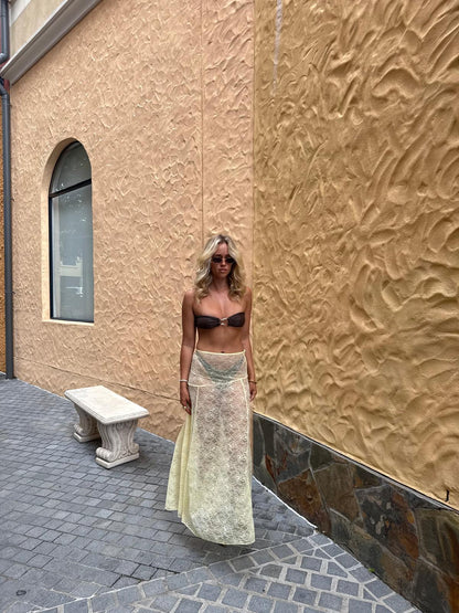 BABY LEMONADE // Isabel Lace Skirt LEMON