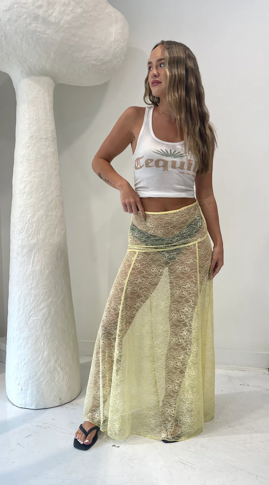 BABY LEMONADE // Isabel Lace Skirt LEMON