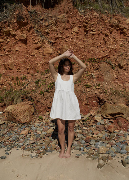 AFENDS // Jesse Mini Dress OFF WHITE