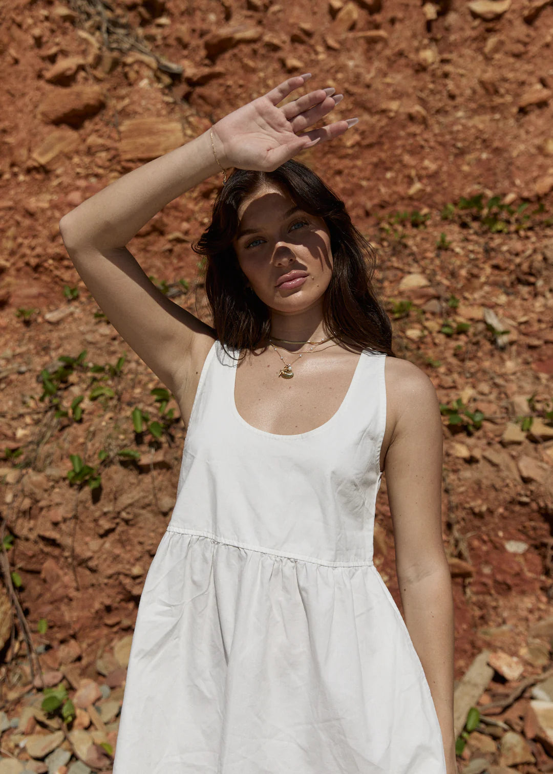 AFENDS // Jesse Mini Dress OFF WHITE