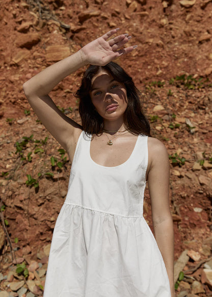 AFENDS // Jesse Mini Dress OFF WHITE
