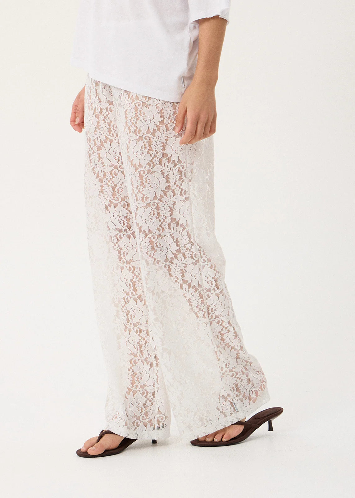 Jones Lace Pants WHITE