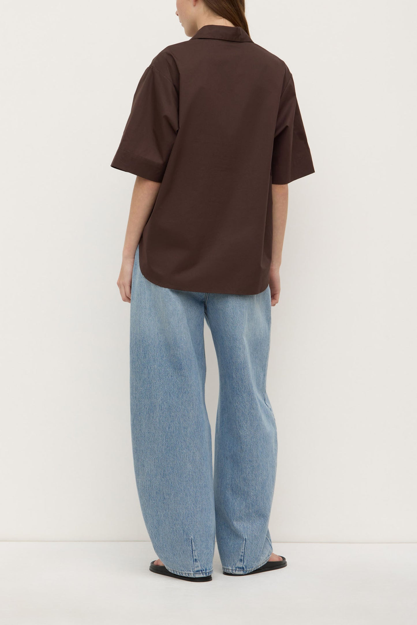 ASSEMBLY LABEL // Joni Short Sleeve Shirt GANACHE